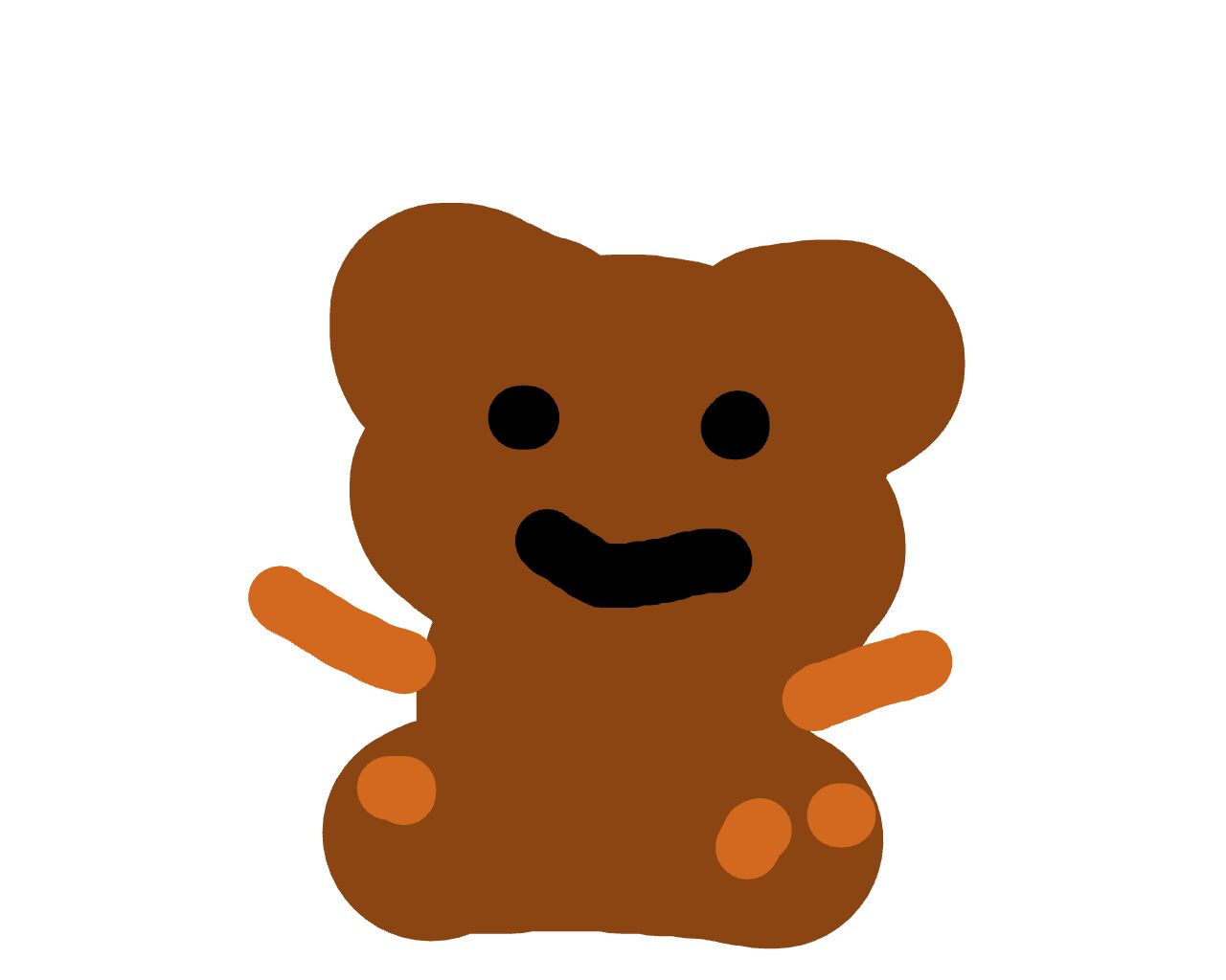 Kid's drawing of a bear